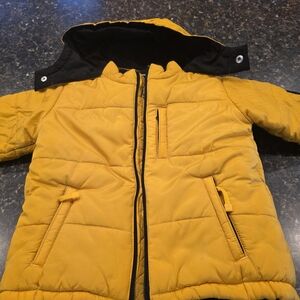 Old Navy Mustard Yellow Kids Puffer Jacket